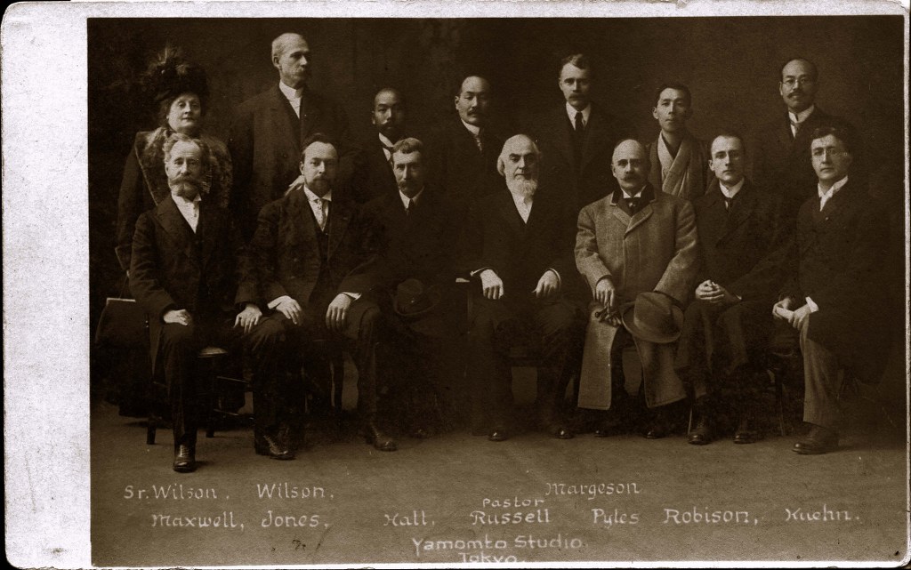 4h - 1911, Dec 31 - Missionary Committee With Japanese YMCA Representatives - Faded Original Pos 1024x641