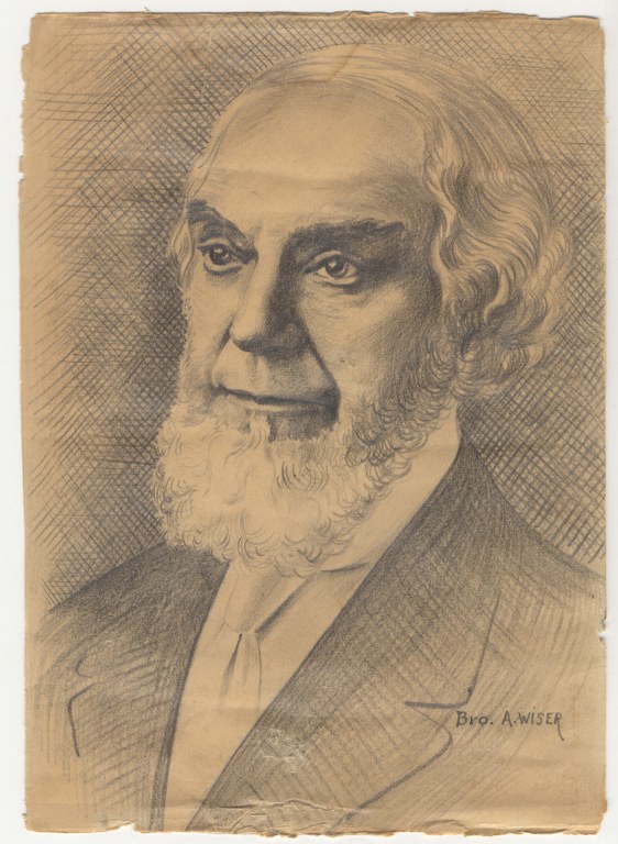 Drawing Of Pastor Russell Made By Br A Wiser - 3 562x768
